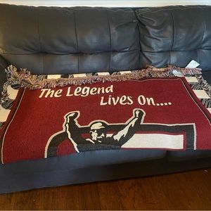Dale Earnhardt throw blanket afghan.